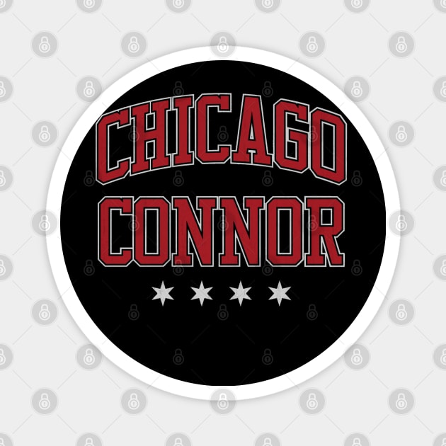 Connor Bedard Chicago Athletic Font Magnet by ClarityMacaws